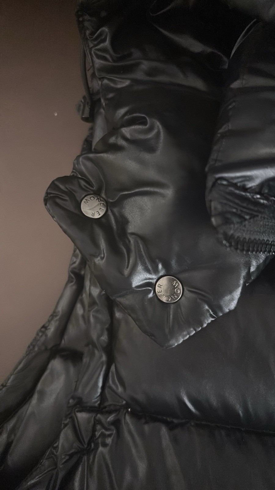 Moncler Men’s Black Hooded Down Puffer Vest Full Zip Pockets
