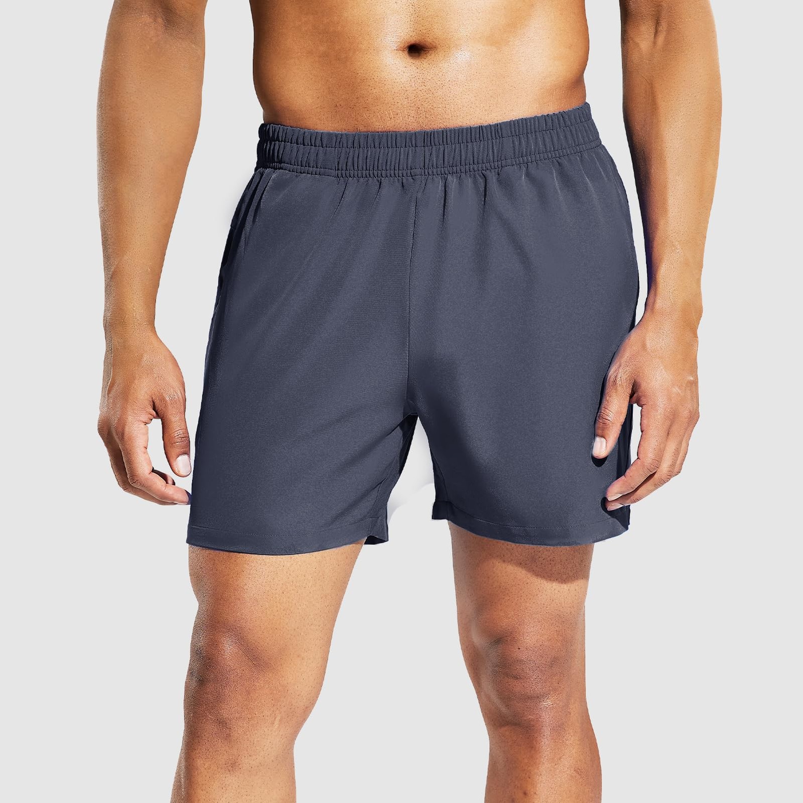 Men’s 5 Inch Running Athletic Quick Dry Shorts with Pockets for Workout Gym E…