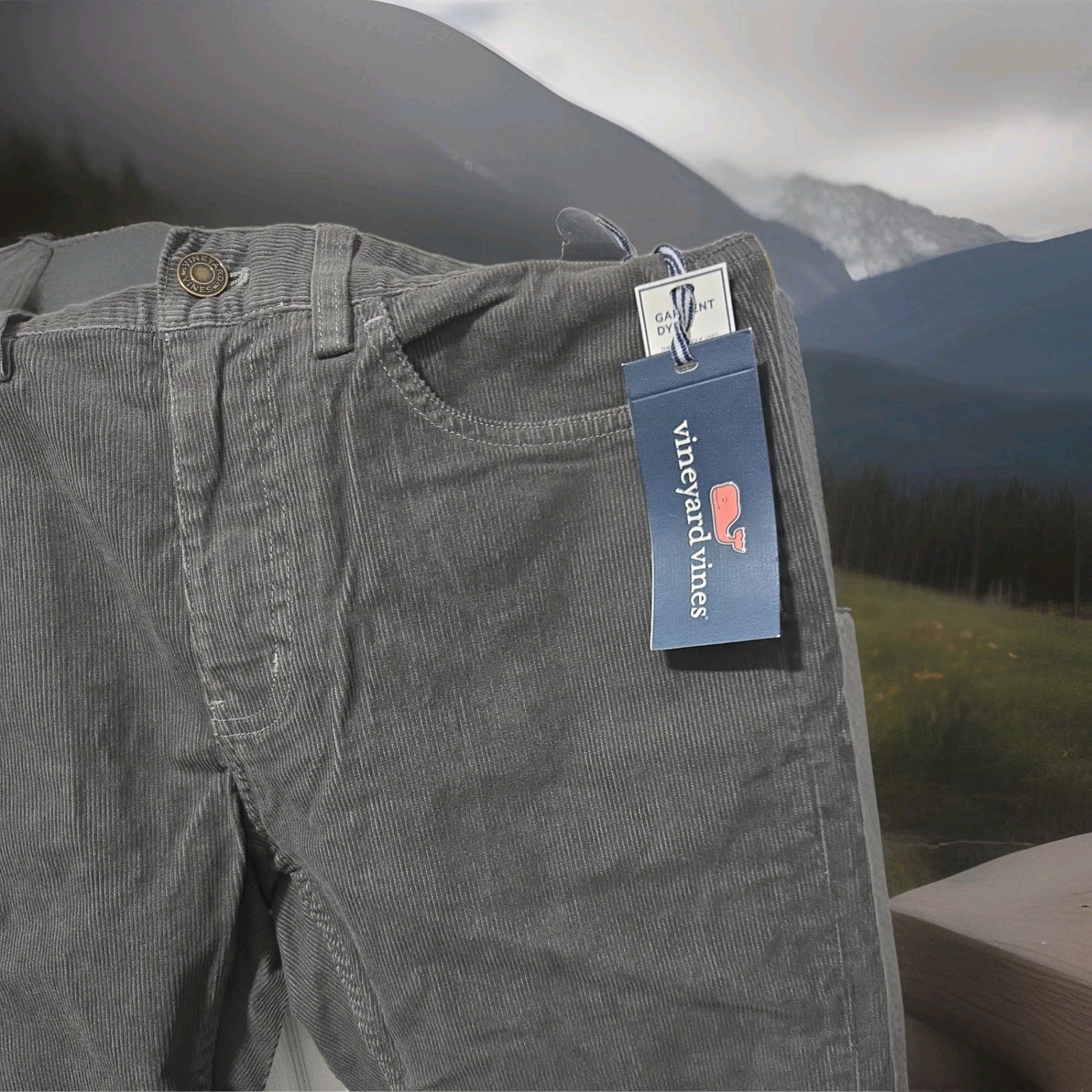 Vineyard Vines Men’s 5 Pocket Pant Green Corduroy Pants 28X32