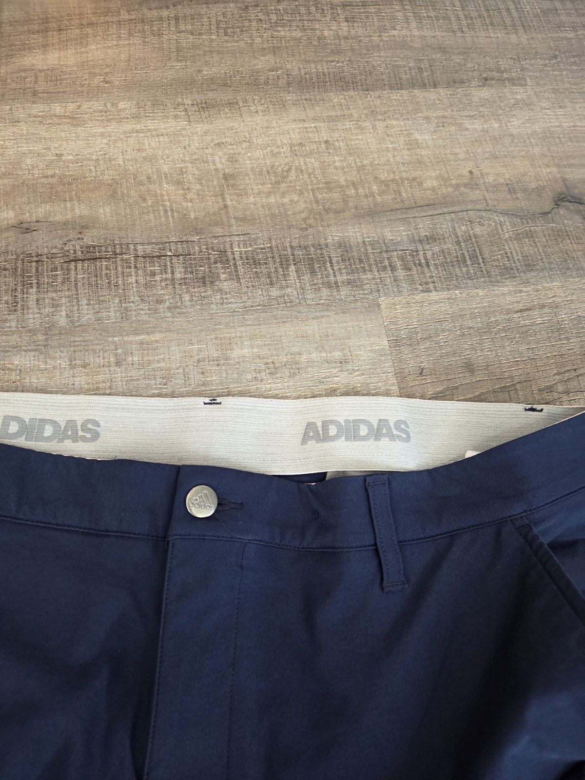 ADIDAS Men’s 38 X 34 Blue Golf Casual Pants Nylon Poly Spandex Shirt Grips
