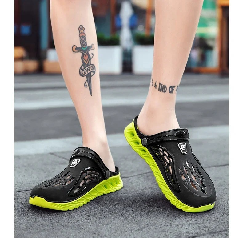 Summer Beach Jelly Shoes Men Women Soft Bottom Sandals Garden Clogs Slides