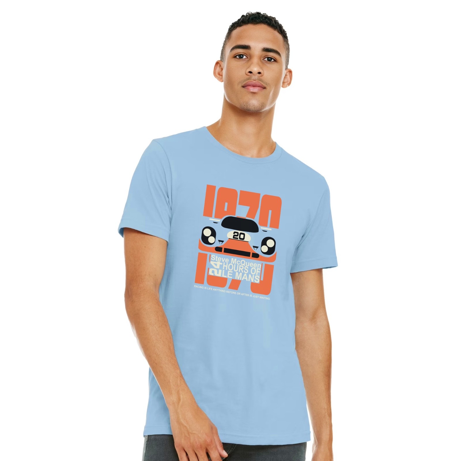 LeMans 1970 T-Shirt – Steve McQueen Tribute Tee with 917 Race Car Silhouette