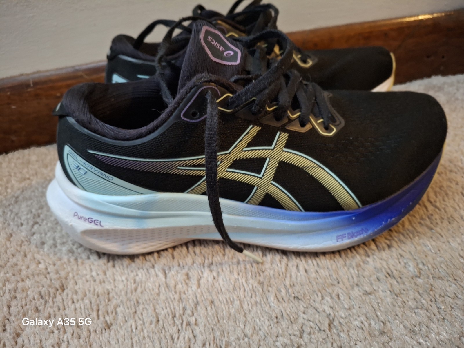 Asics Gel Kayano 30 Women’s Size 7.5 ‘Black/white’ Running Shoes 1012B357