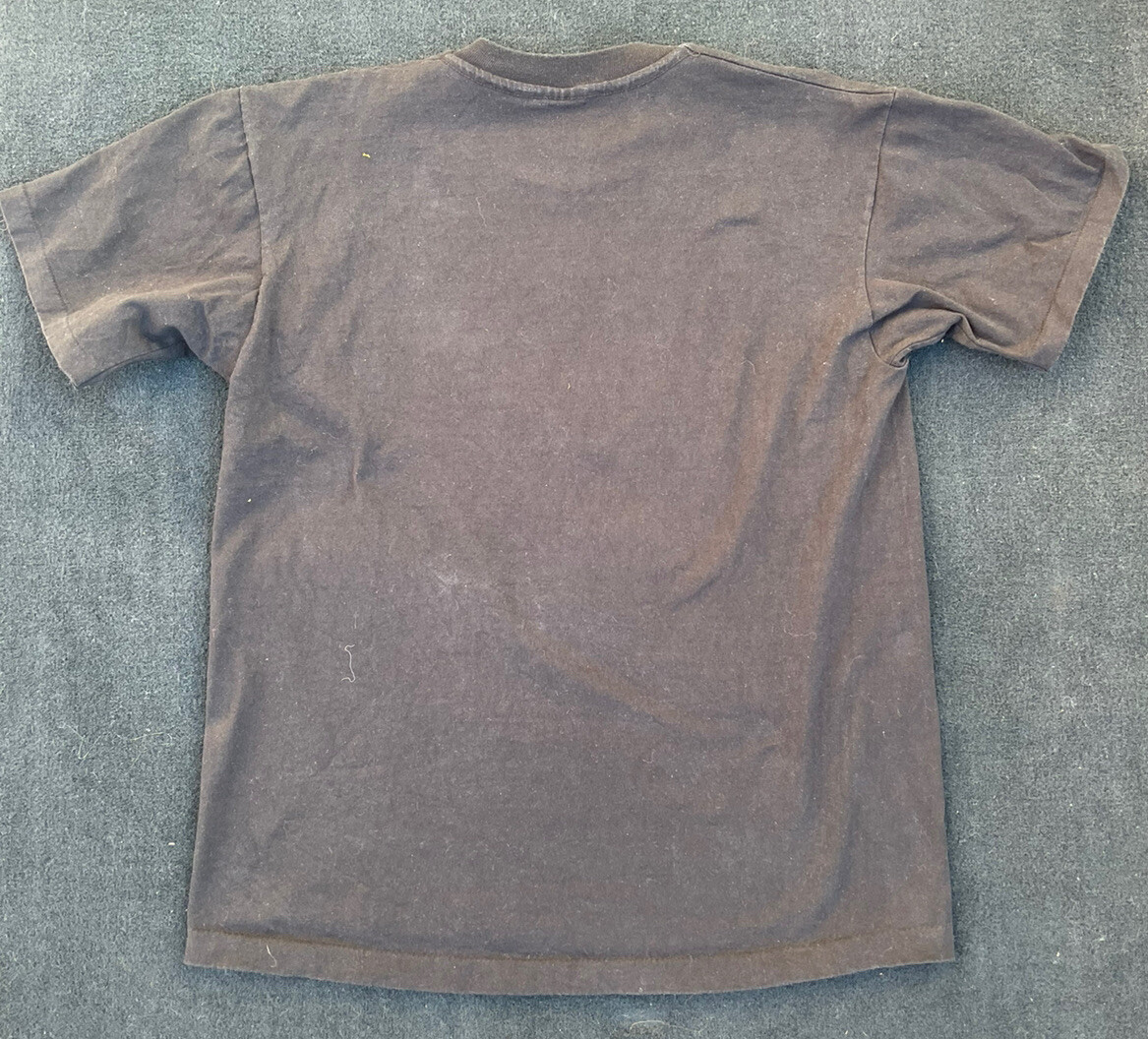 Men Sz L – VTG Hard Rock Cafe Honolulu Hawaii Black/Neon Blue 90s Single Stitch
