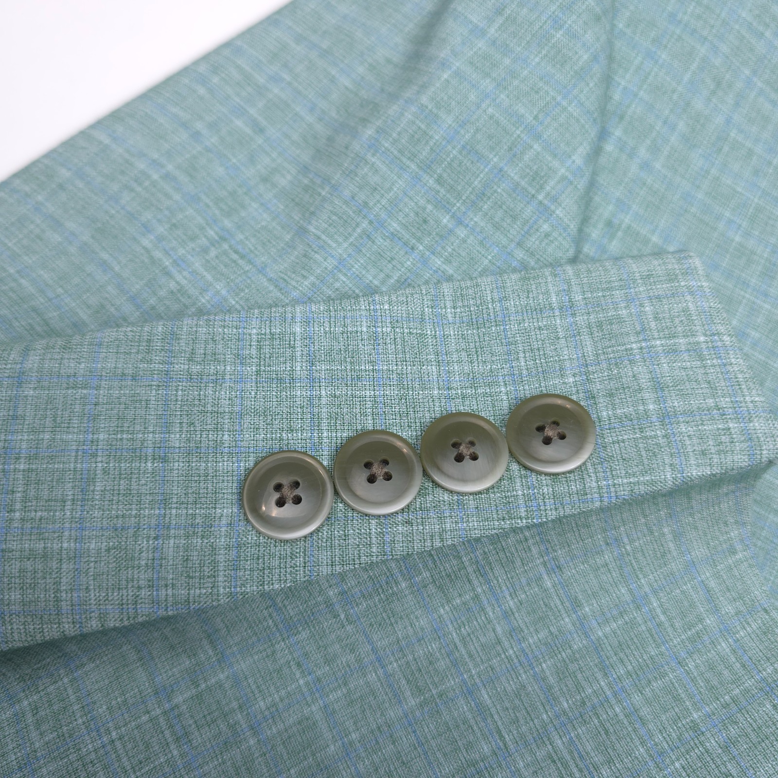 Nautica Gaff Suit Mens 38S X 32 Modern Fit Mint Green Two-Piece Nested