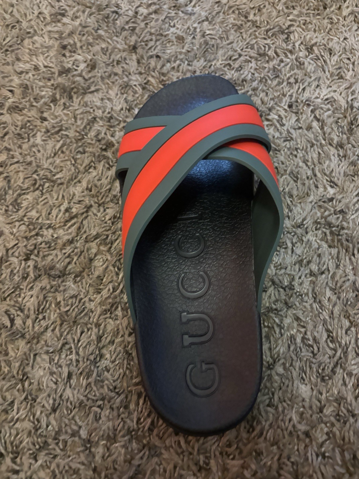 Brand new gucci web slides size 9 i ship same day or next day