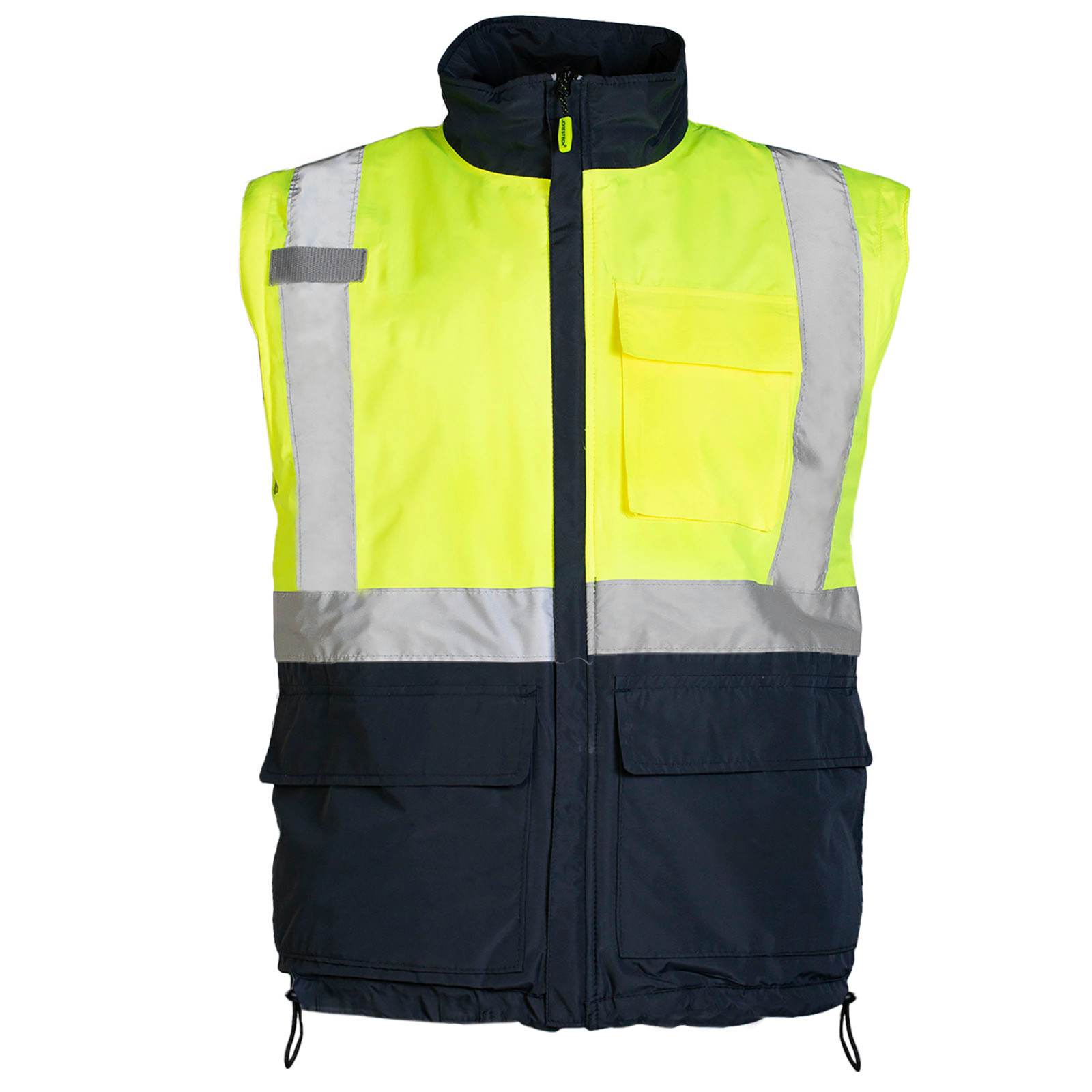 4 in 1 Hi Vis Visibility Reversible Safety Jacket JORESTECH Windbreaker