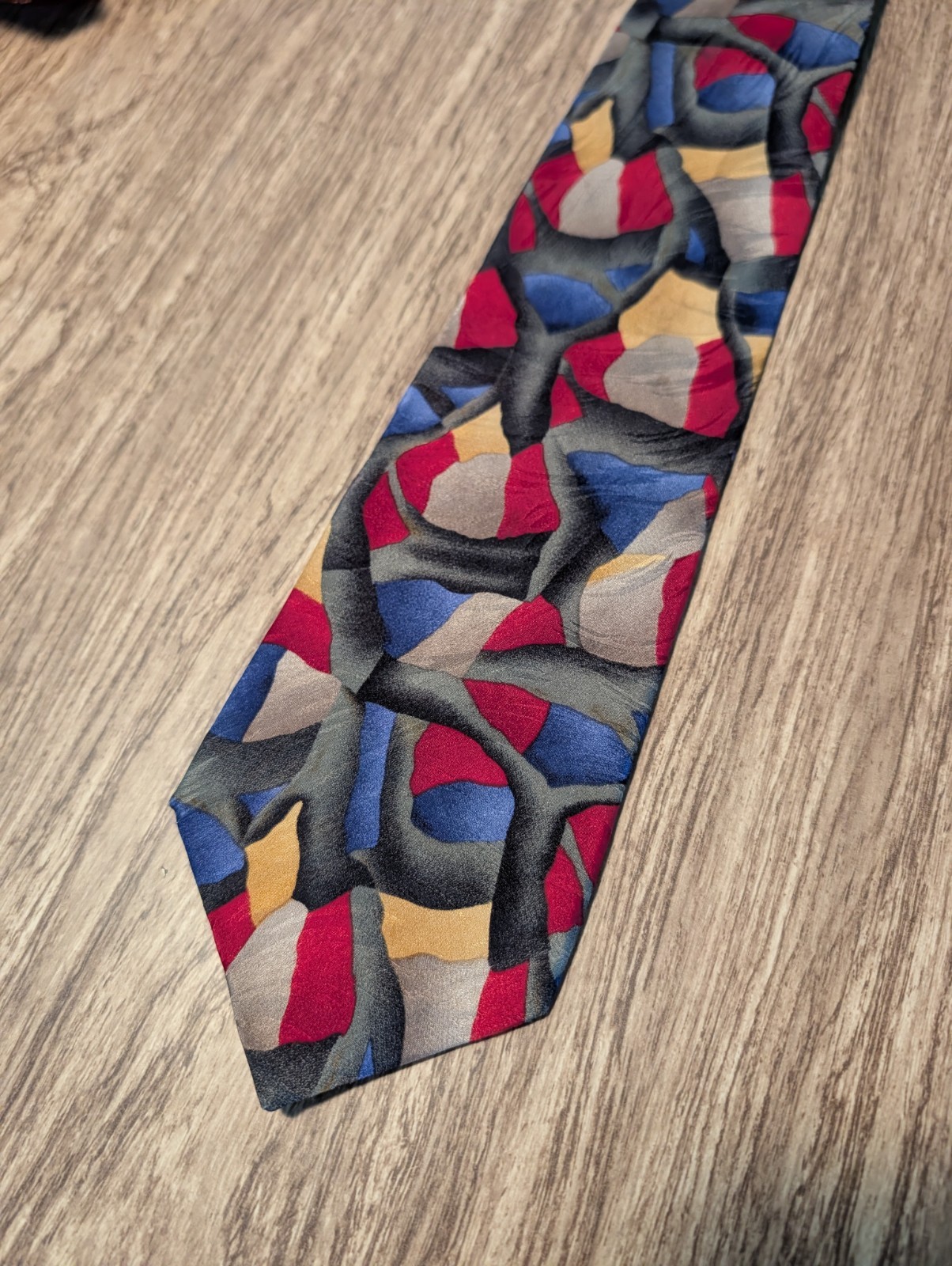 J. Garcia 100% Silk Woven Men’s Tie Made in USA