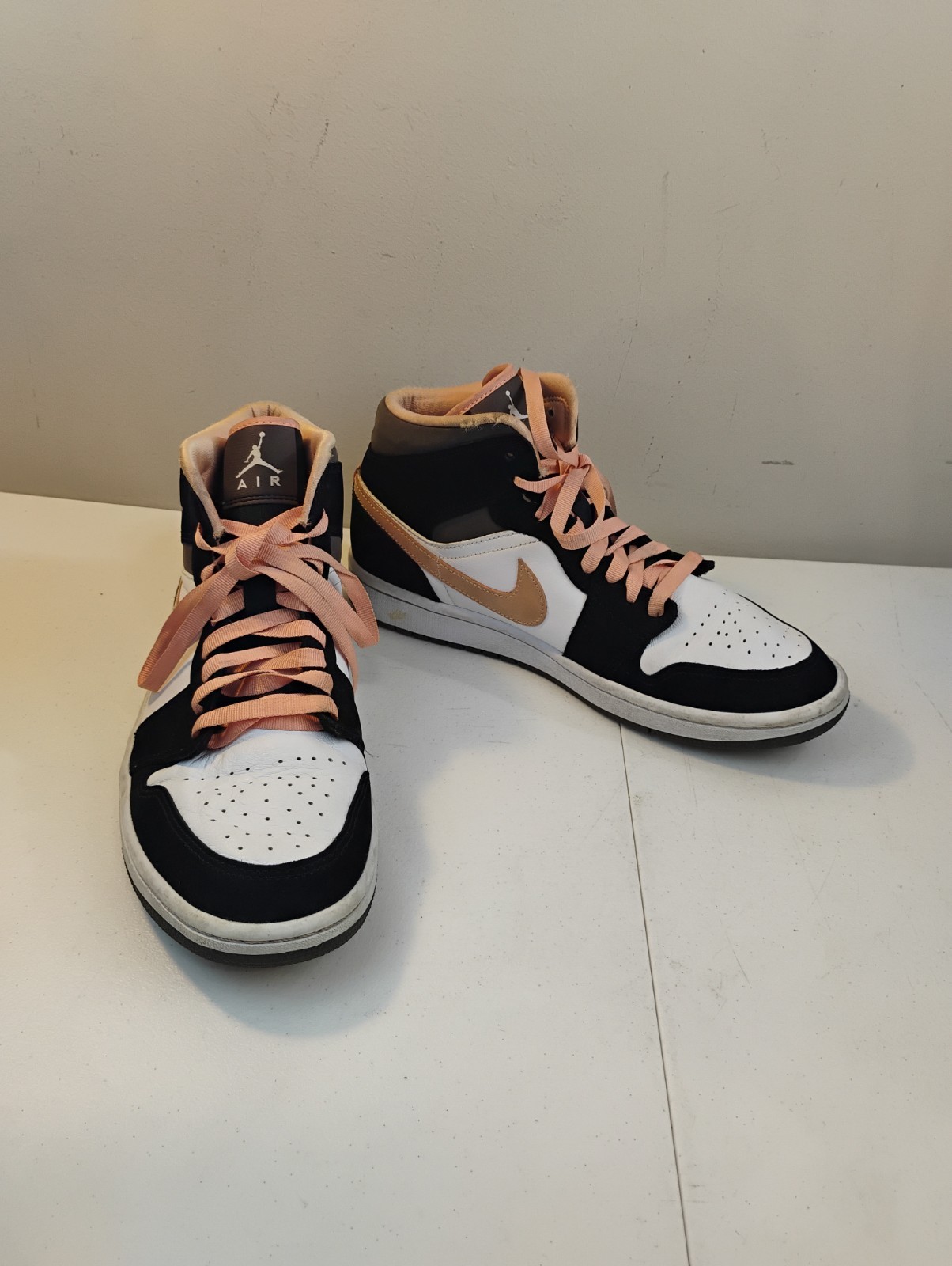 Size 10 – Air Jordan 1 SE Mid Peach Mocha, Women DH0210-100 Free Shipping