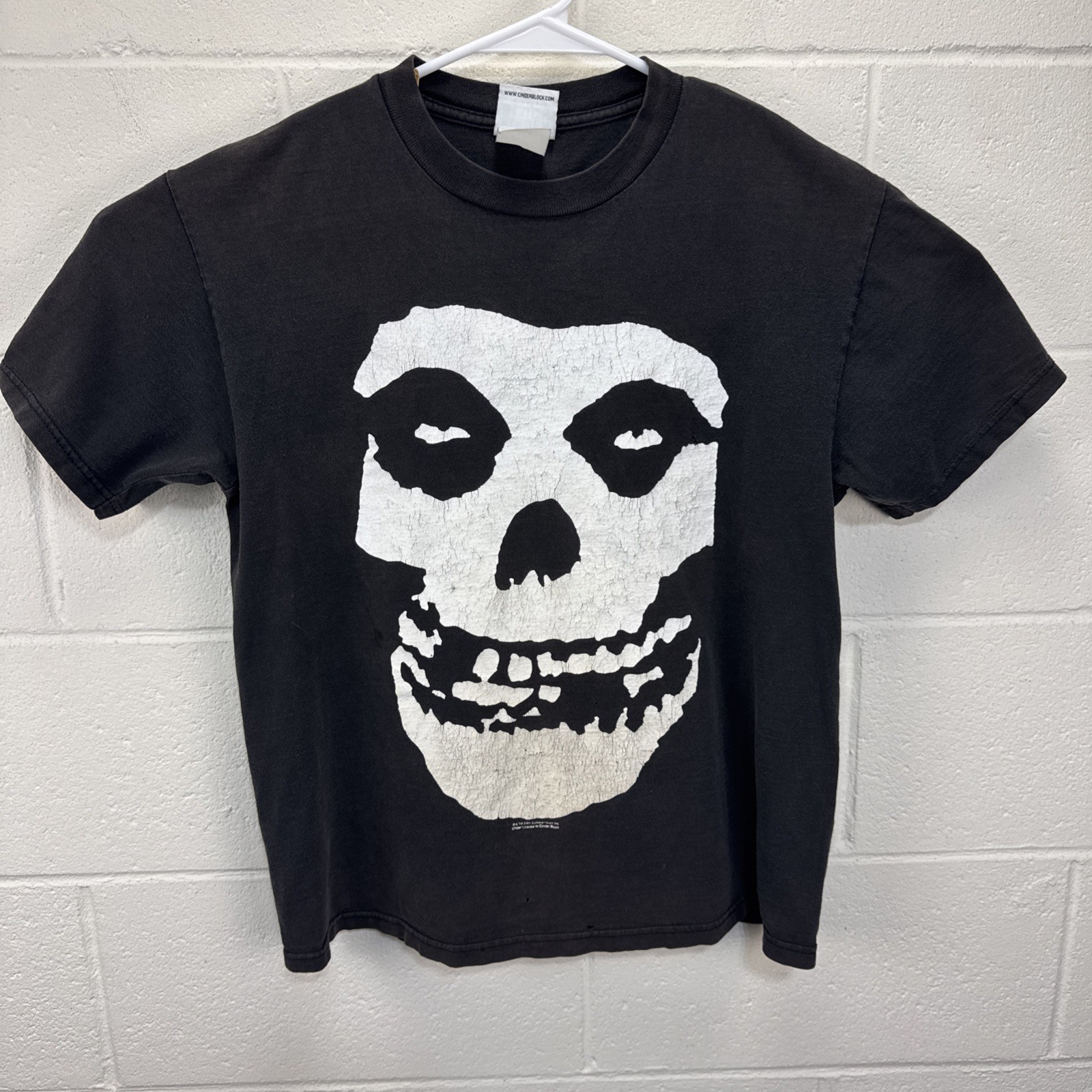 Vintage The Misfits 2001 Skull Horror Punk Rock Band Black M Graphic T-Shirt Tee