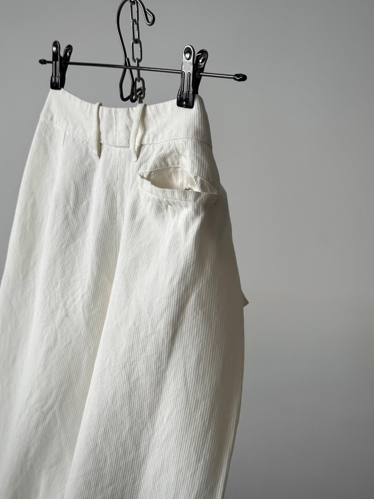 Vintage 1990s Ann Demeulemeester White Pants Size 38