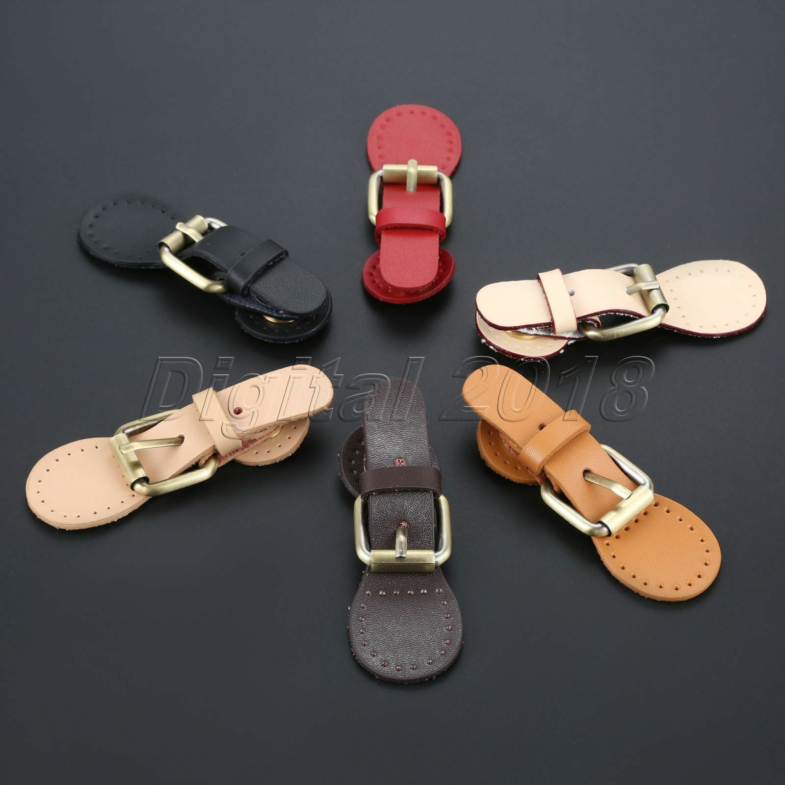 1Set 95*31mm Leather Magnetic Snap Buckles Sewing Fasteners For Bag 6Colors