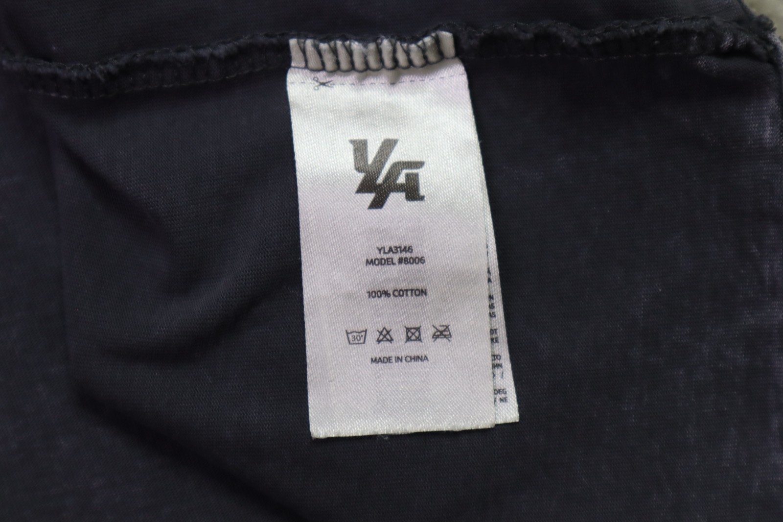 Youngla Shirt Mens Large Shadow Twofer Longsleeves Charcoal Wash Cotton