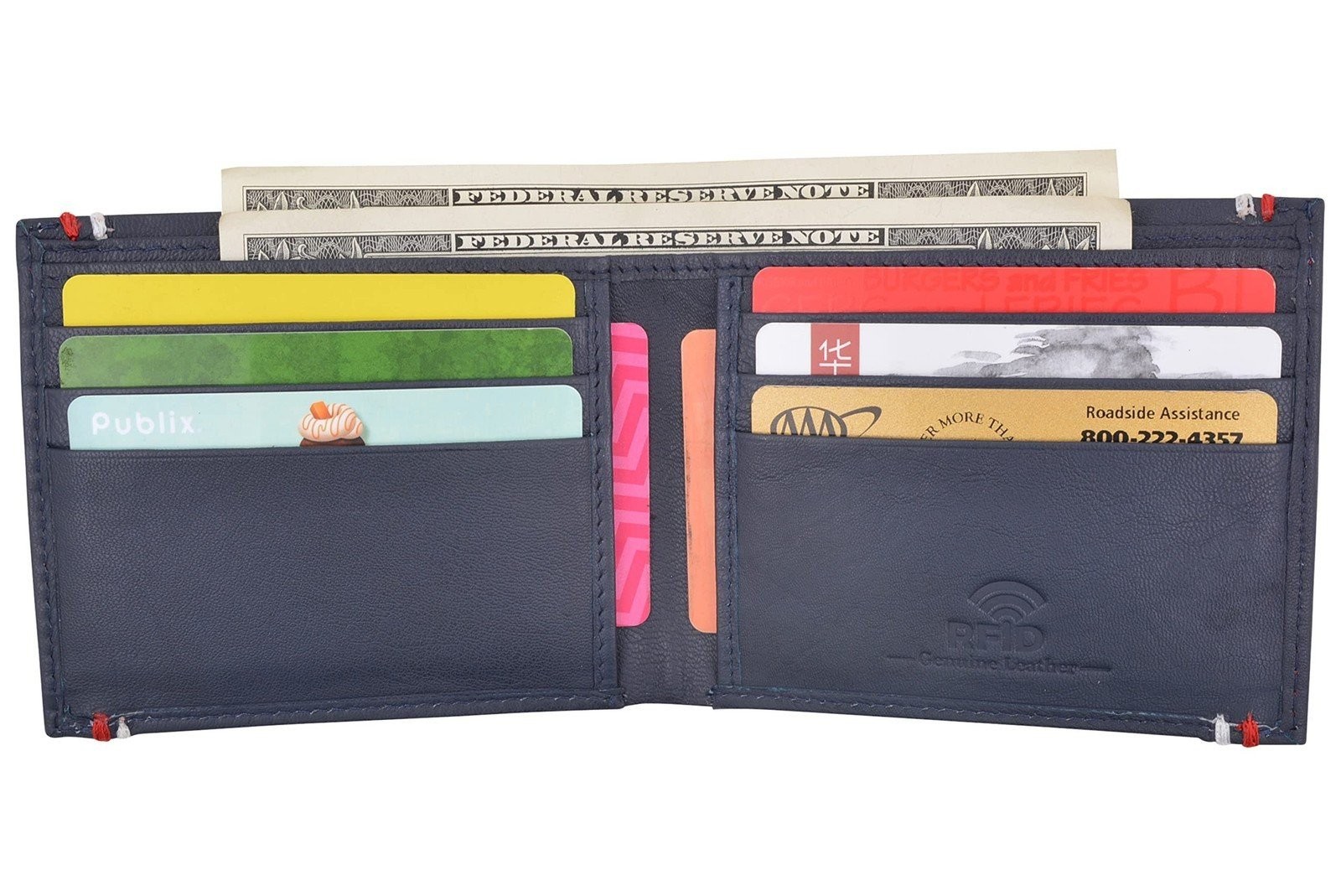 CAZORO Slim Wallet for Men Bifold Genuine Leather RFID Blocking Minimalist…