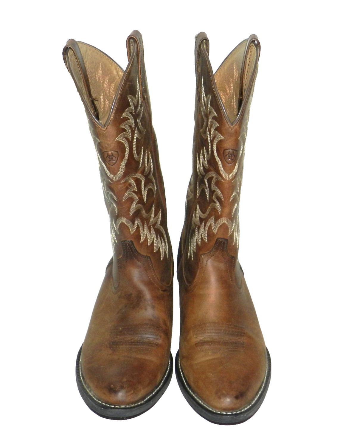 Men’s Ariat SZ 12D 34725 Heritage R Toe Western Brown Leather Boots 10002204