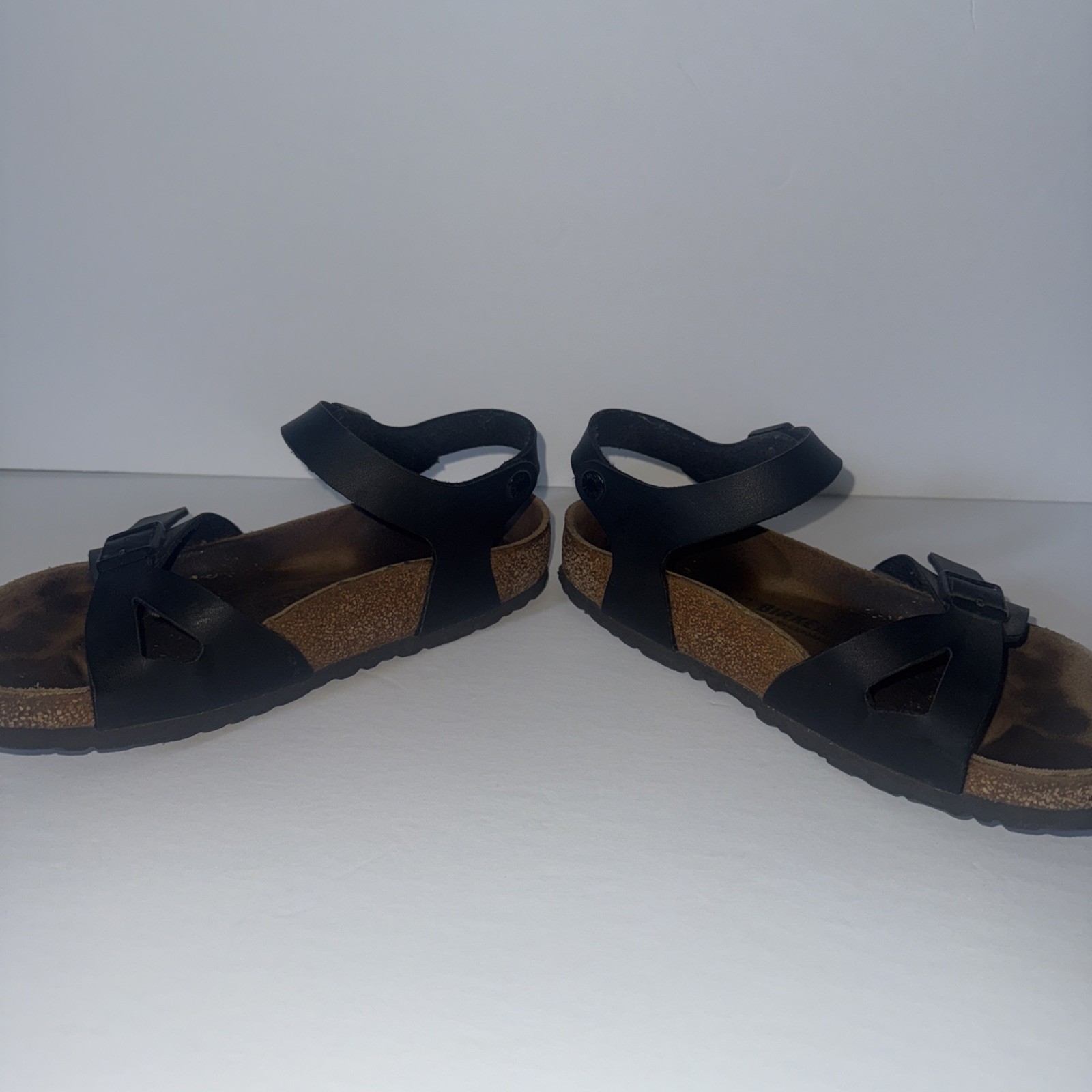 Birkenstock Womens Rio Slingback Black Birko-Flor Size 38 Normal Ankle Strap