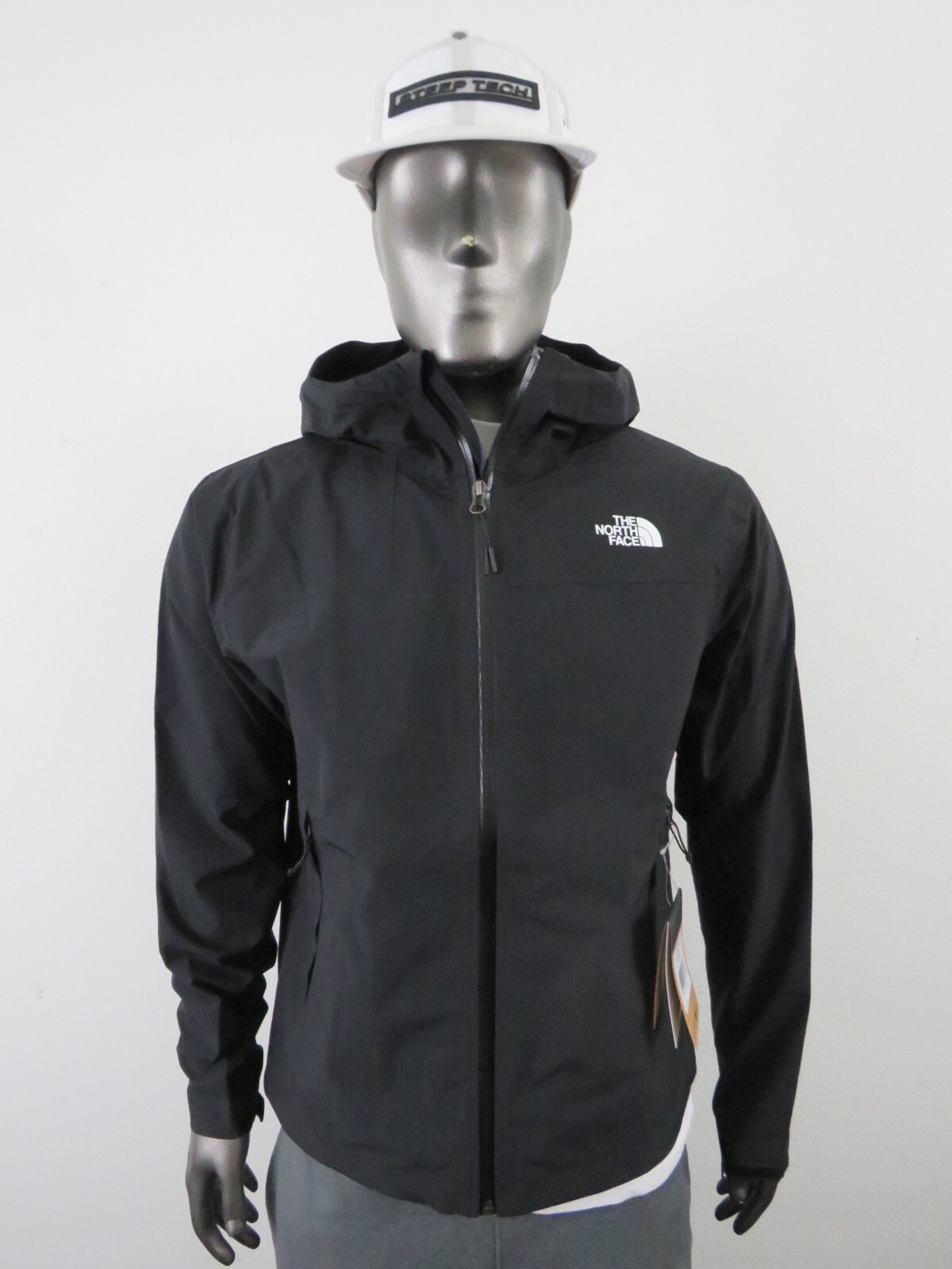 Mens North Face Active Stretch Rain Shell Dryvent Waterproof Hoodie Jacket Black