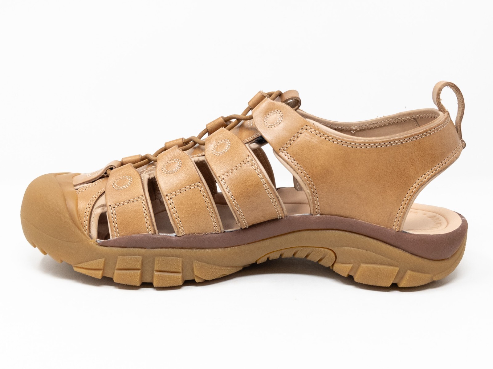 Keen Newport H2 Leather 20th Anniversary Sandals Natural Tan Brown Men’s