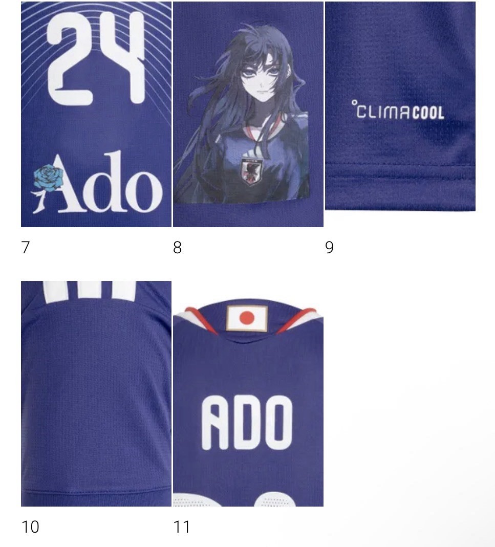 Ado x adidas Collaboration XL Jersey & 9 Official Goods Set Japan Limited