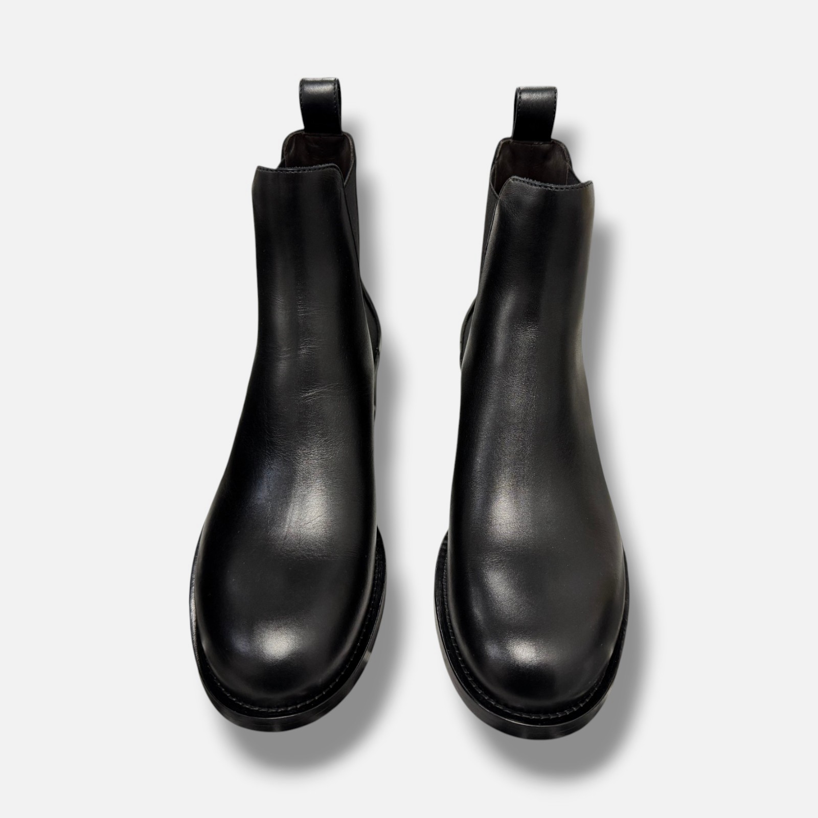 THE ROW Women’s Black Nobilis Leather Chelsea Boots Shoes Size EU:37.5 US:7.5
