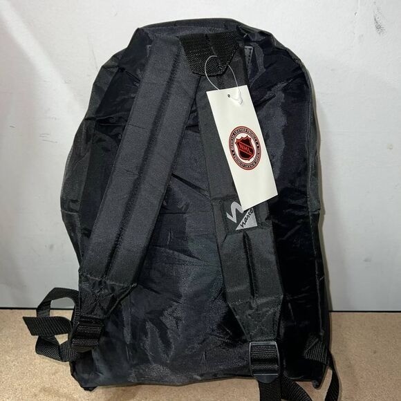 Vintage Los Angeles LA Kings Backpack Bag Black NHL Nasco Lightweight Printed