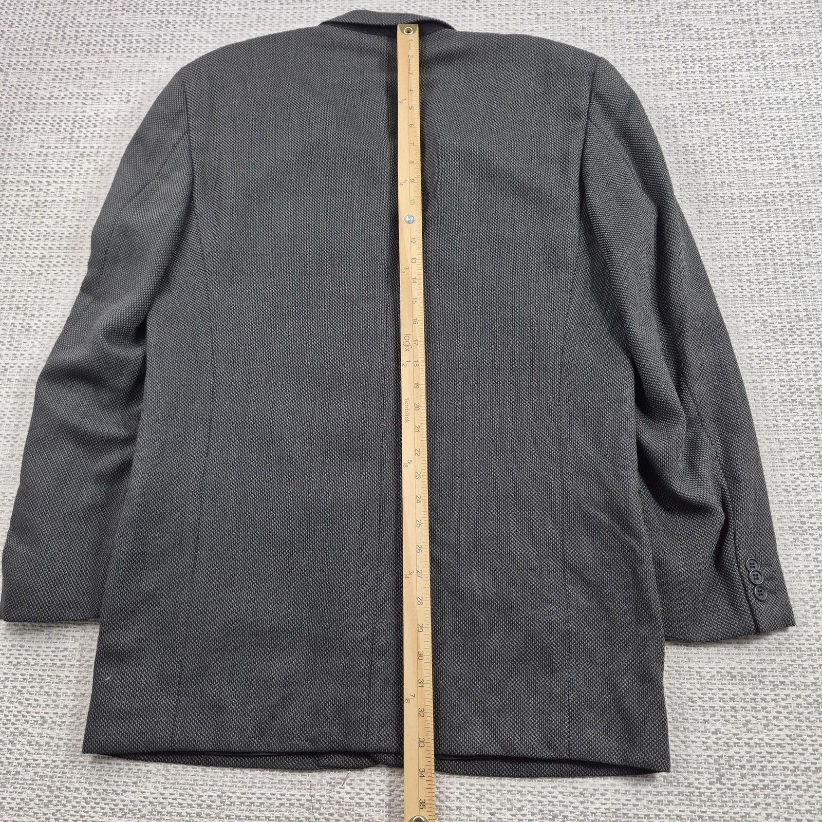 Giorgio Armani Le Collezioni Suit Jacket Mens IT 42 L Gray Wool Sport Coat Italy