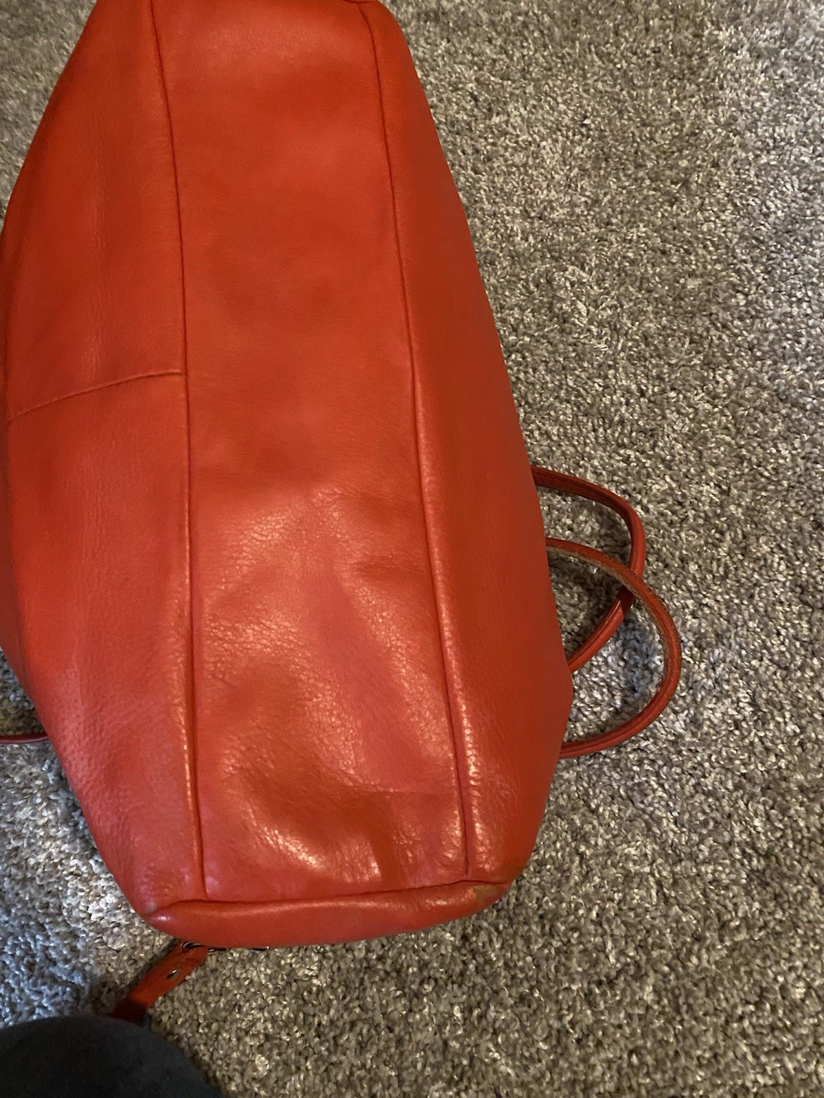 Coach Kelsey Satchel Bag Red Pebbled Leather Shoulder Bag Double Handle F28993