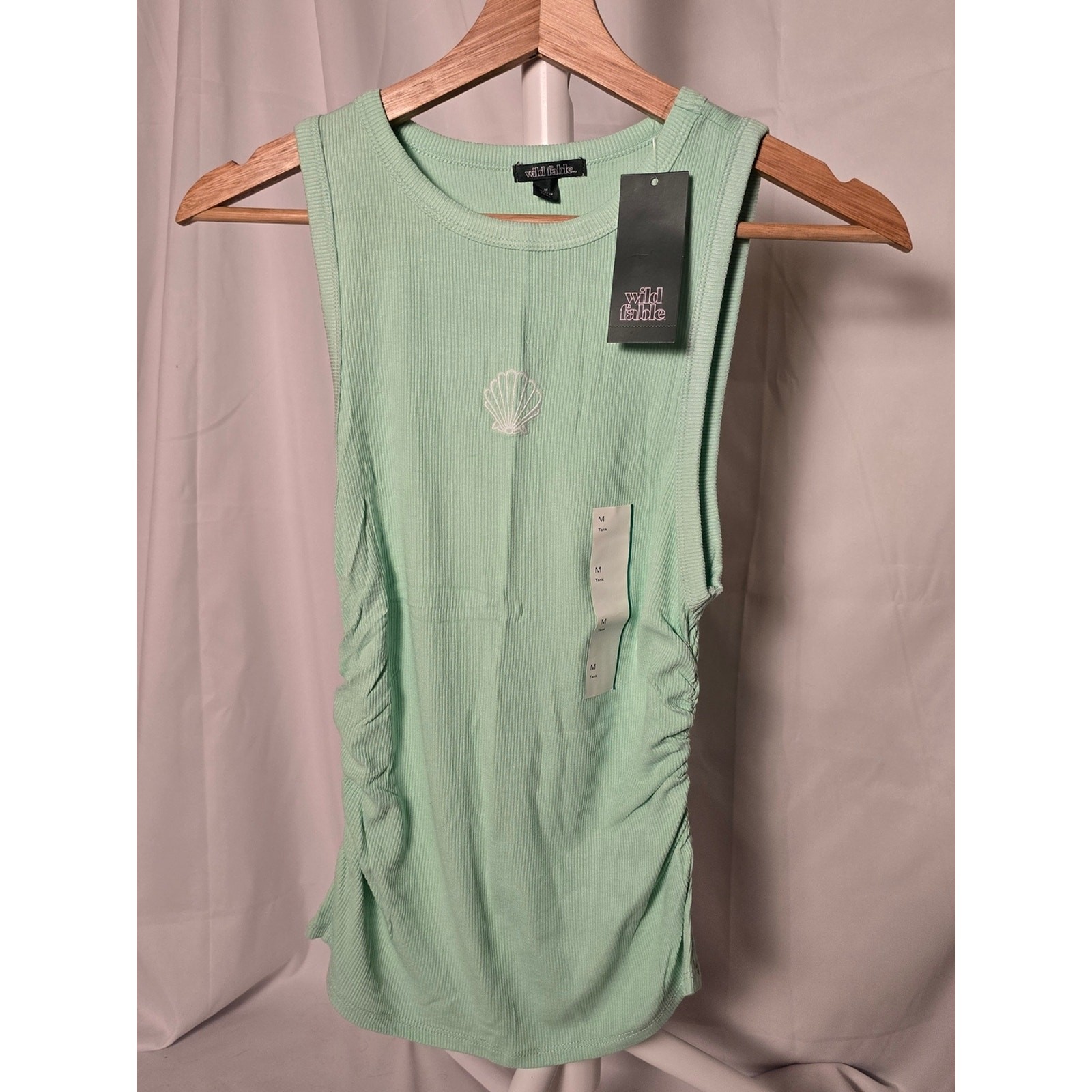 Women’s High Neck Tank Top – Wild Fable Mint Green M