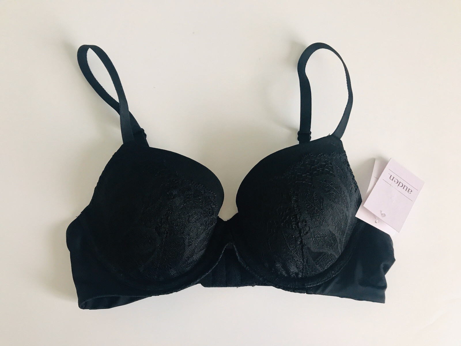 Auden The Icon Full Coverage Lightly Lined Bra Black Size 32A NWT ✨✨✨
