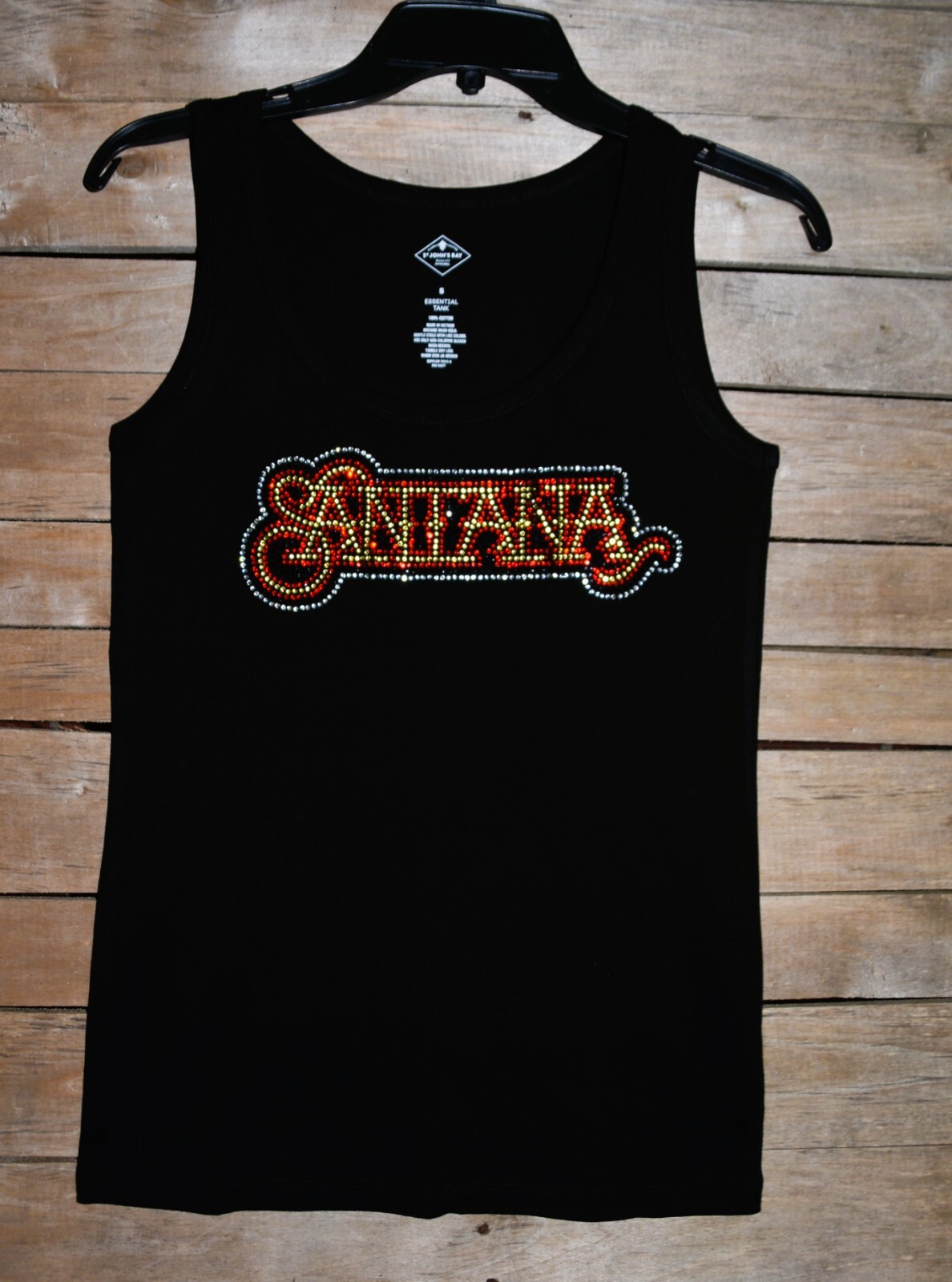 Santana hinestone bling shirt or tank XS S M L XL XXL 1X 2X 3X 4X 5X