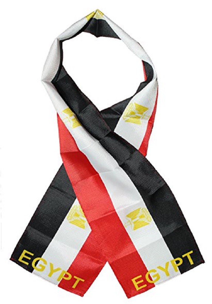 Egypt Country Lightweight Flag Printed Knitted Style Scarf 8″x60″