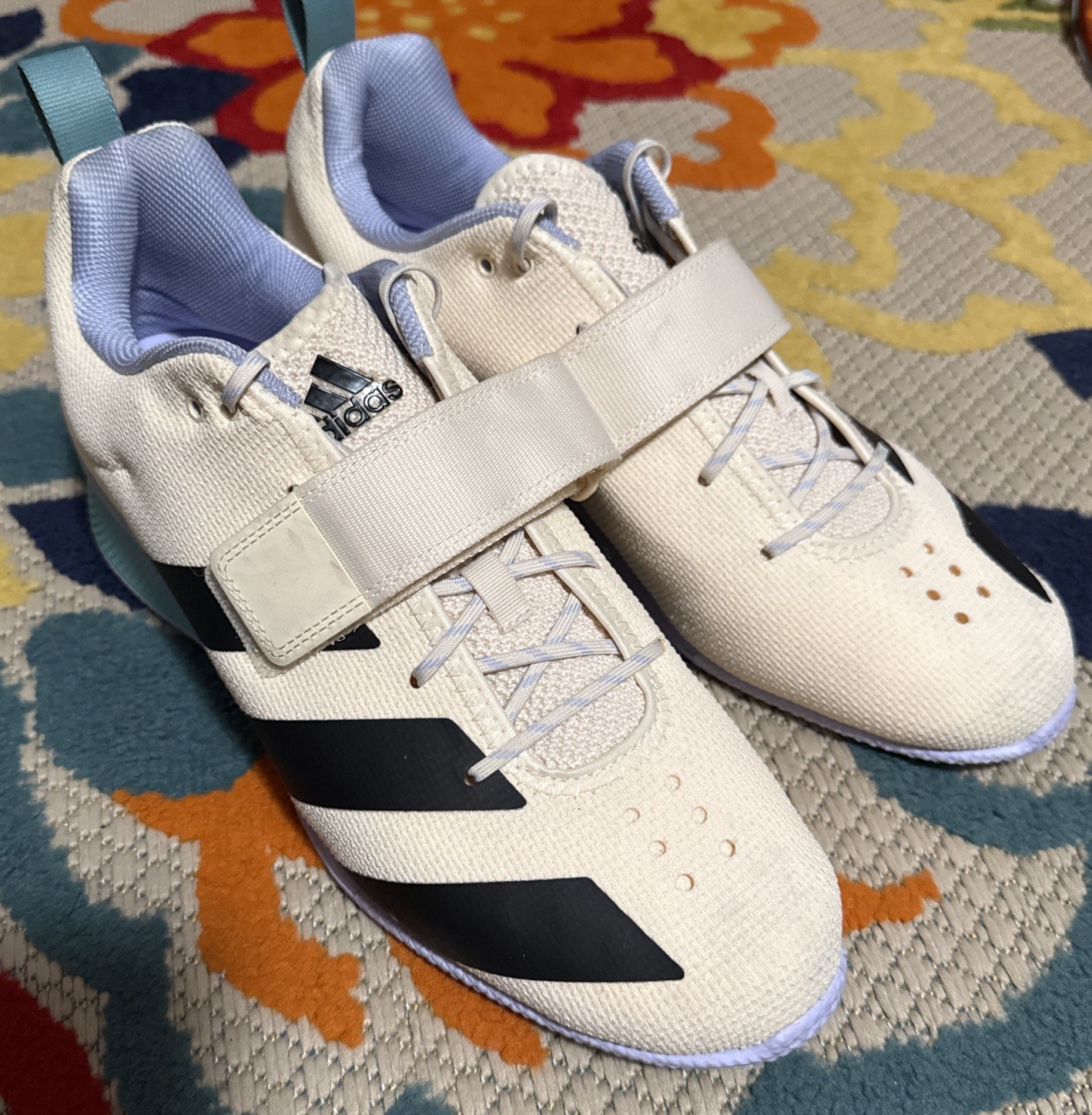 Adidas Adipower Weightlifting 2 Wonder White Violet Tone – Size US 11.5