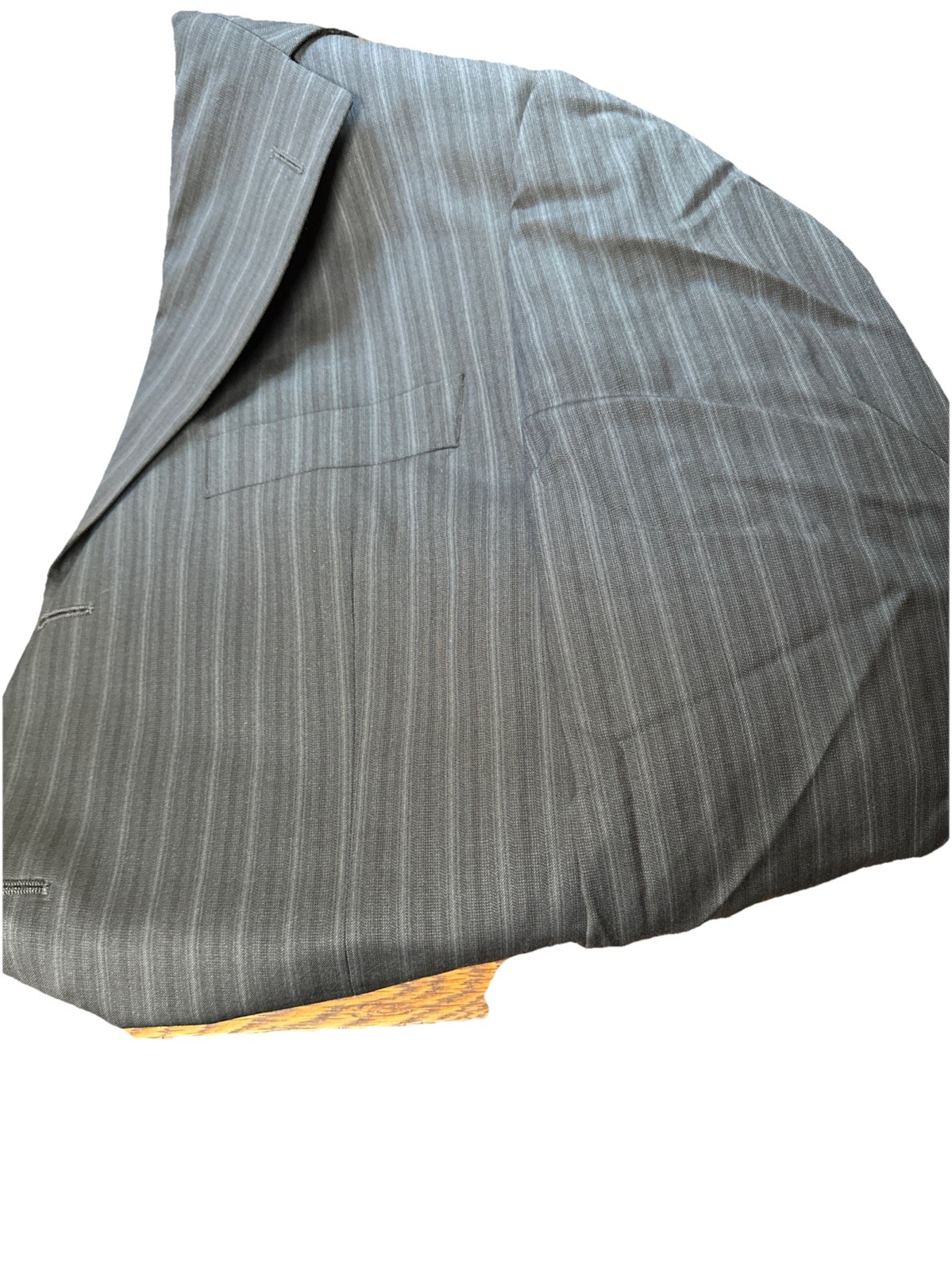 Men’s Jack Victor 2 Piece Suit Blue Striped 41×35 R