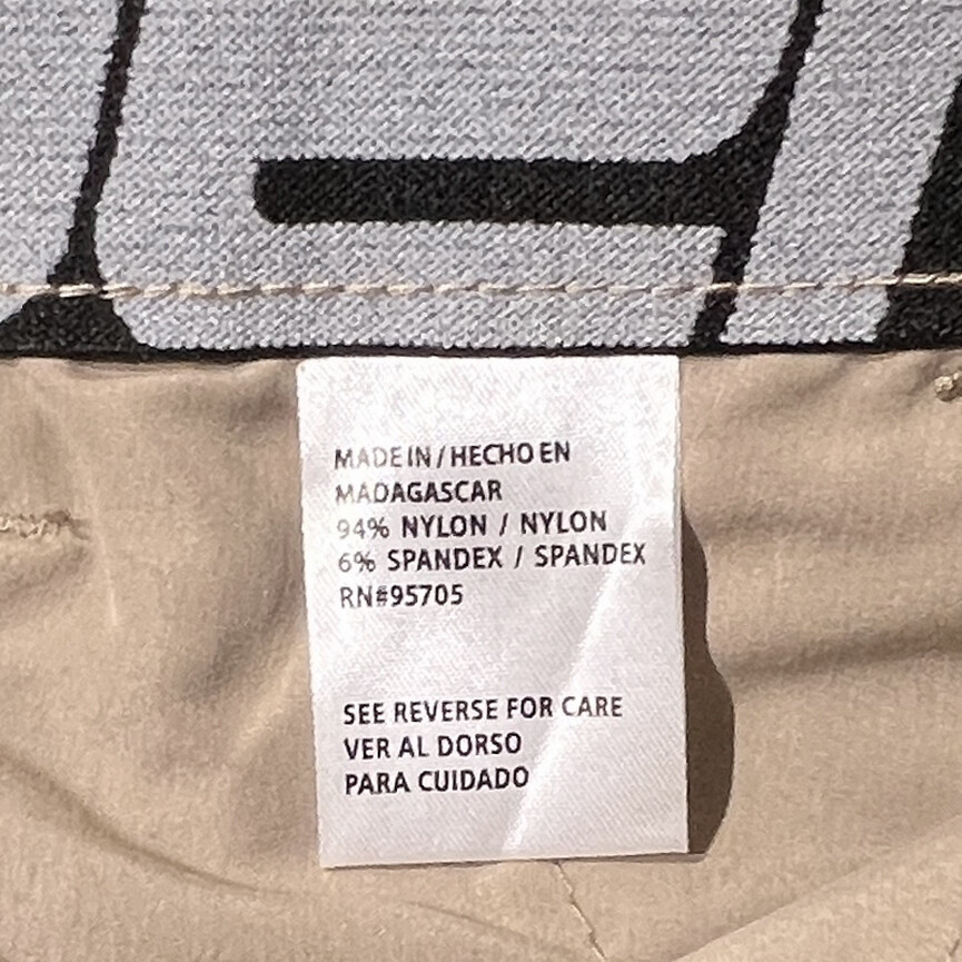 NWT Denali Men’s Technical Stretch Pants Elastic Waist Straight Delta Khaki
