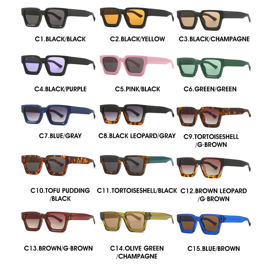 Classic Square UV protection Sunglasses For Men Women Outdoor Driving Glasses