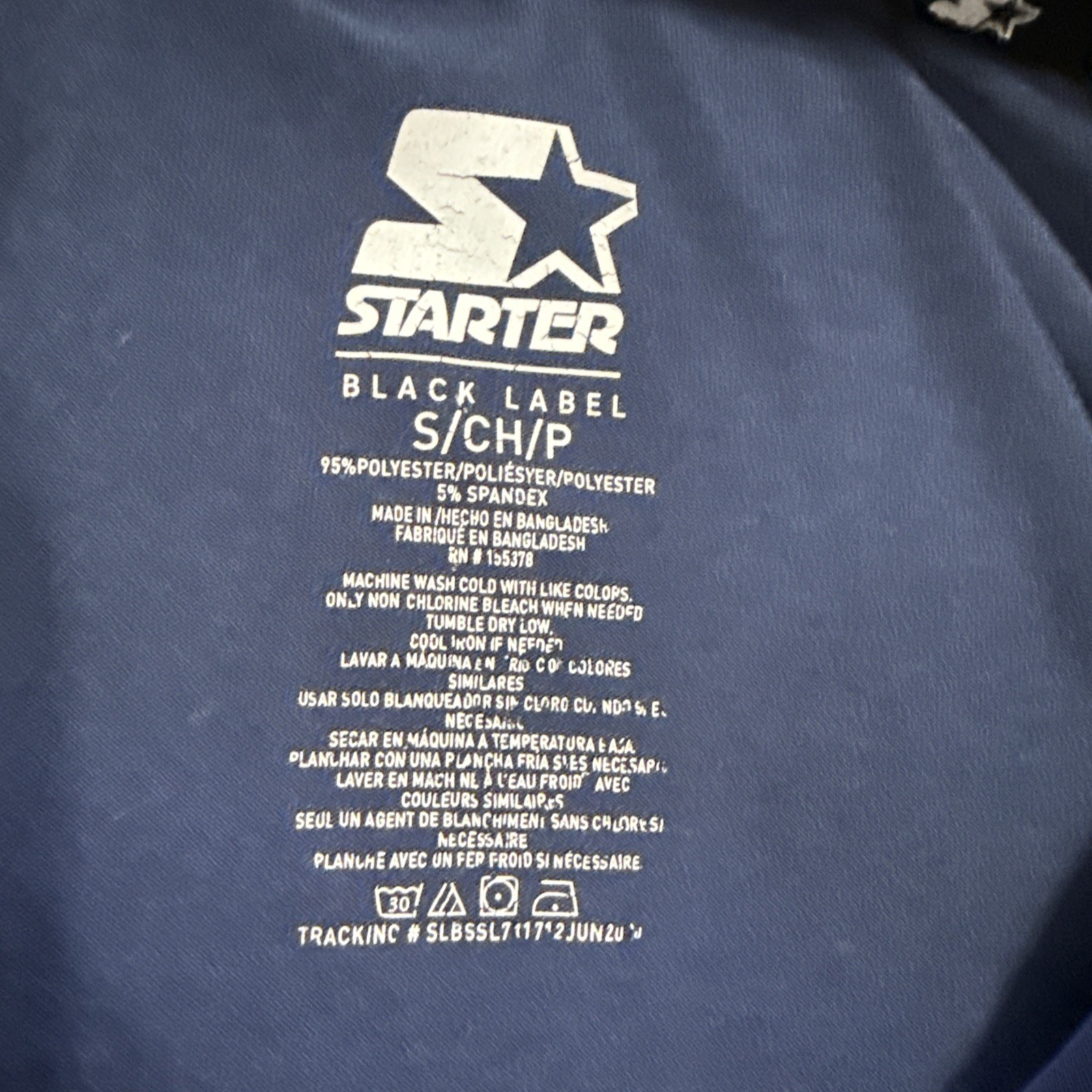 Starter Black Label Shirt Men’s Small Navy Blue Top Athletic Tee