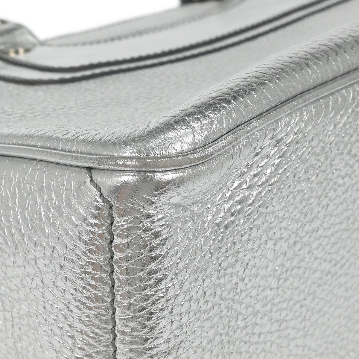 Celine Metallic Silver Leather Boogie Bag Handbag WC-BB-0038 146231