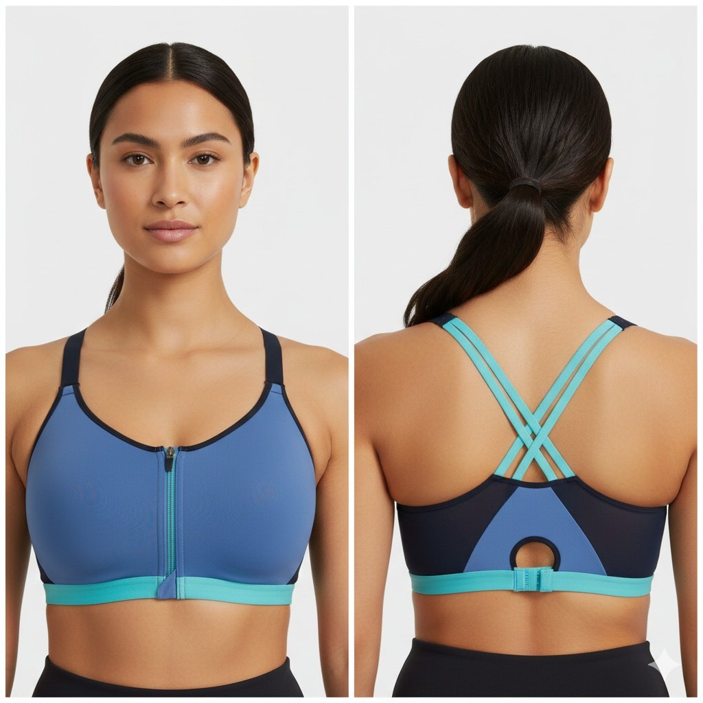 MTA Sport 3X Sports Bra Shades of Blue