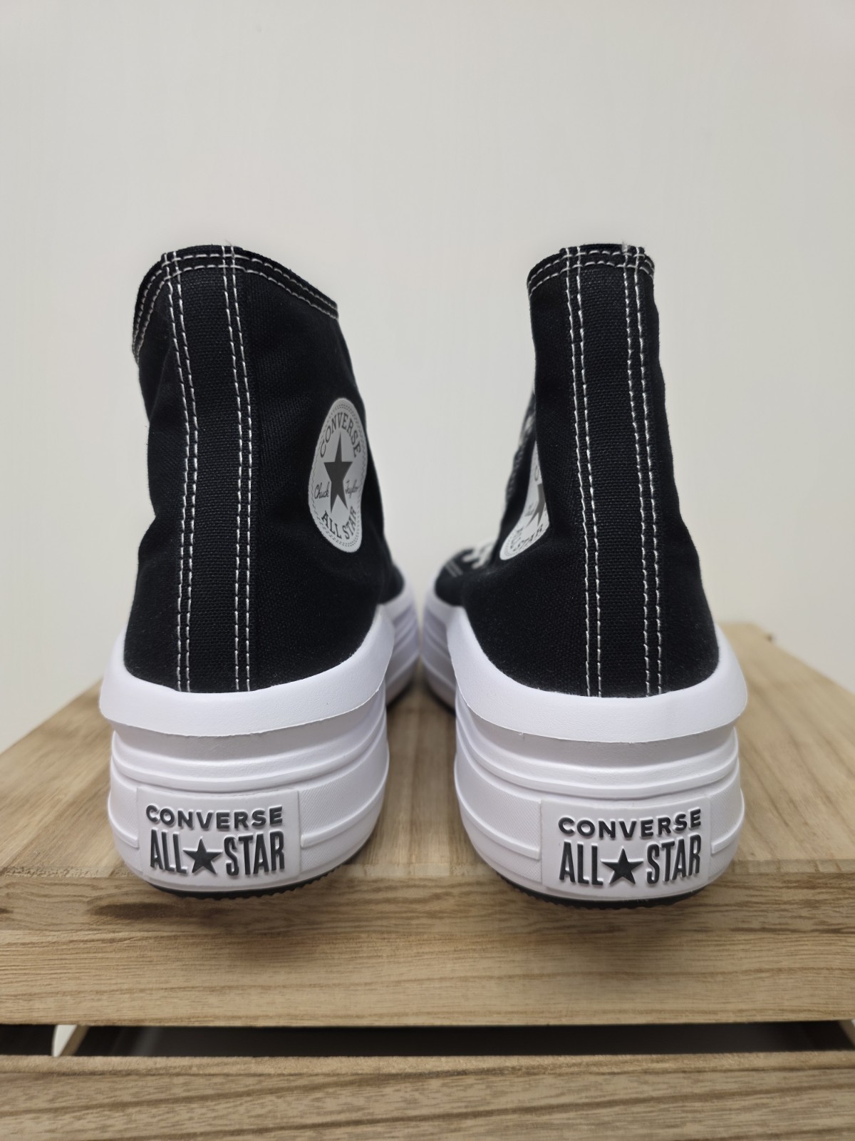 Converse CTAS Move Hi Womens Sz 9 Black Canvas Platform Sneakers Shoes 568497C