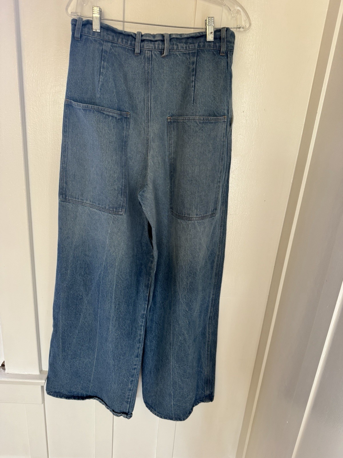 Kallmeyer Pleated Wide Leg Denim Trouser