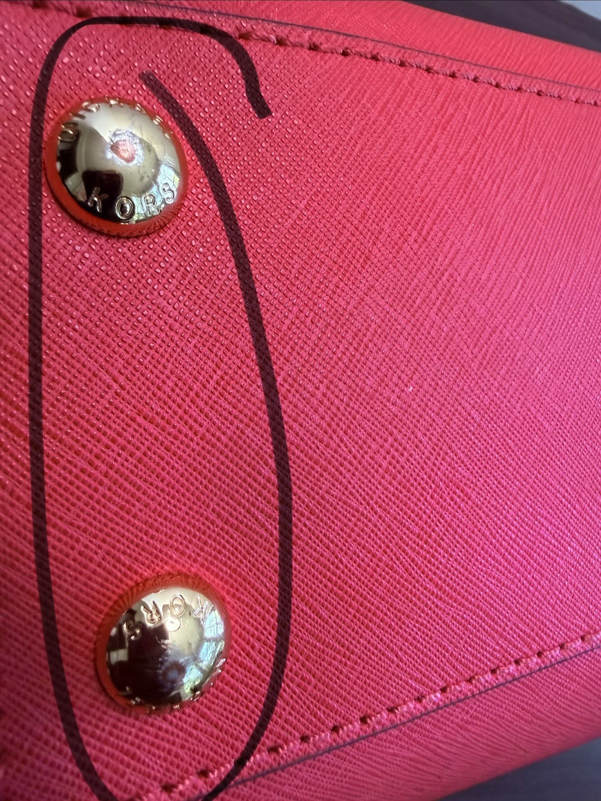 MICHAEL KORS HAMILTON Satchel, in Watermelon color