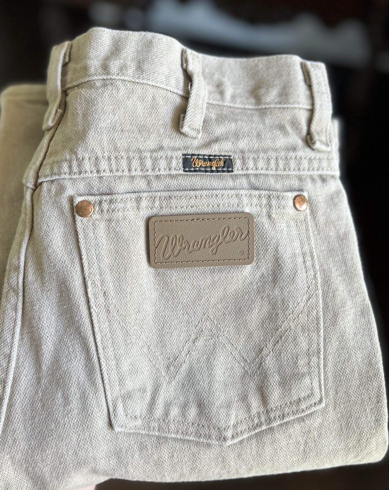 MENS Wrangler® Cowboy Cut® Slim Fit Jean(#0936) Tan 31×34