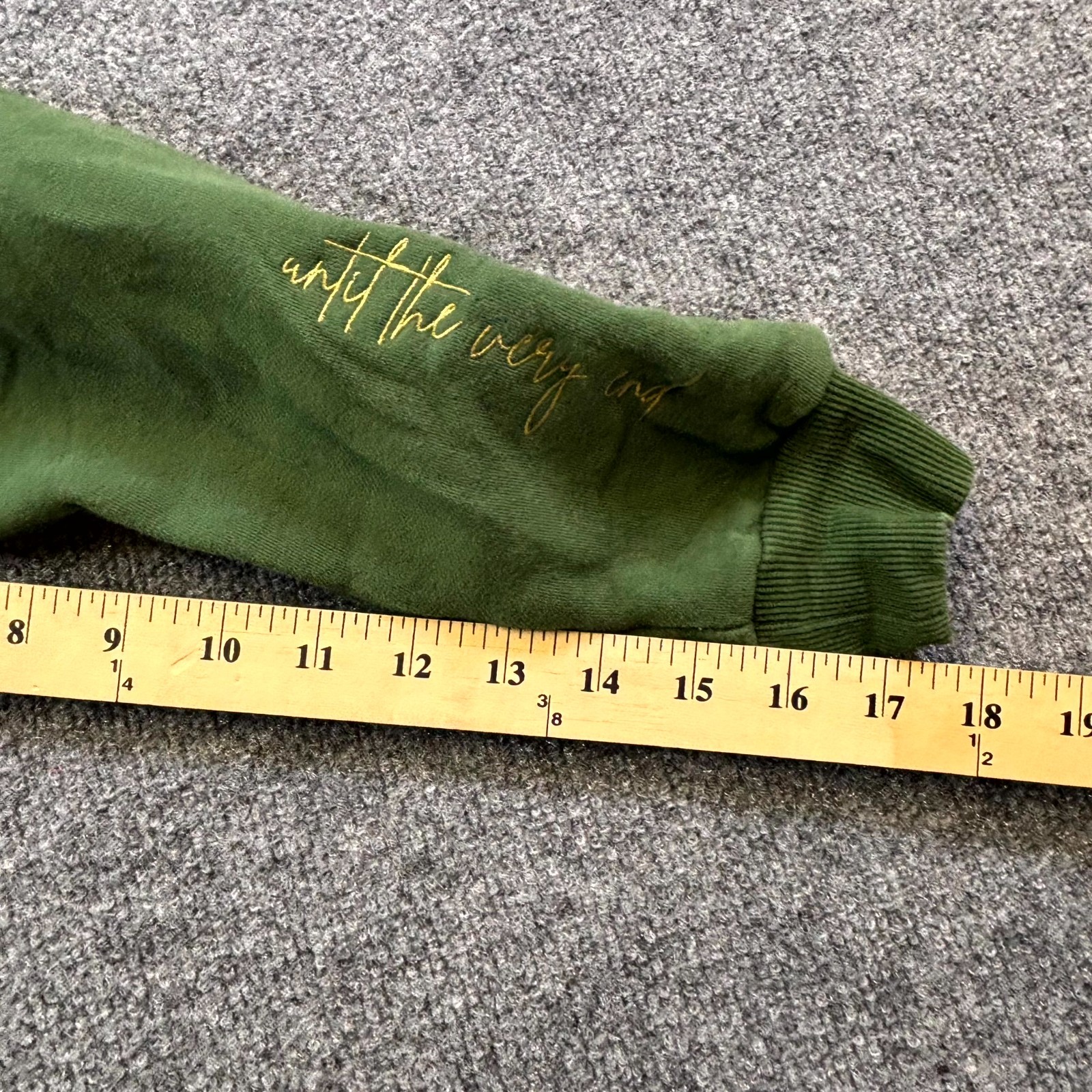 Mojo Provo Sweatshirt Women’s S Green Polyester Fleece-Lined You’ll Stay With Me