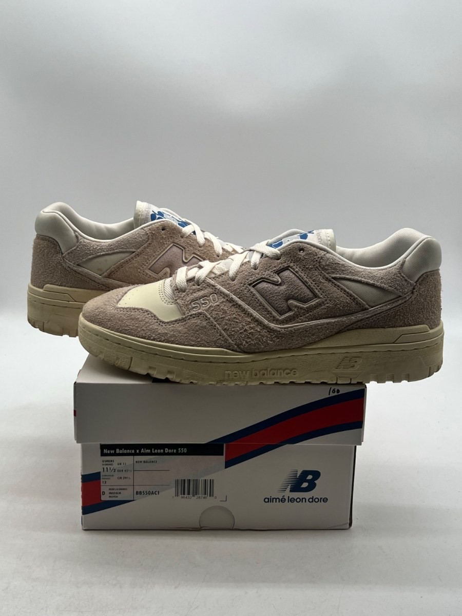 New Balance 550 Aime Leon Dore Grey Suede 11.5 (Lightly Worn Pre-Owned Size 11.5