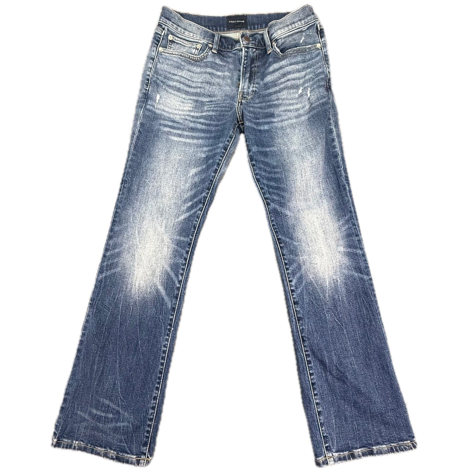 Lucky Brand Easy Rider Boot Jeans Mens 30×32 Blue Medium Wash Stretch 7M13495