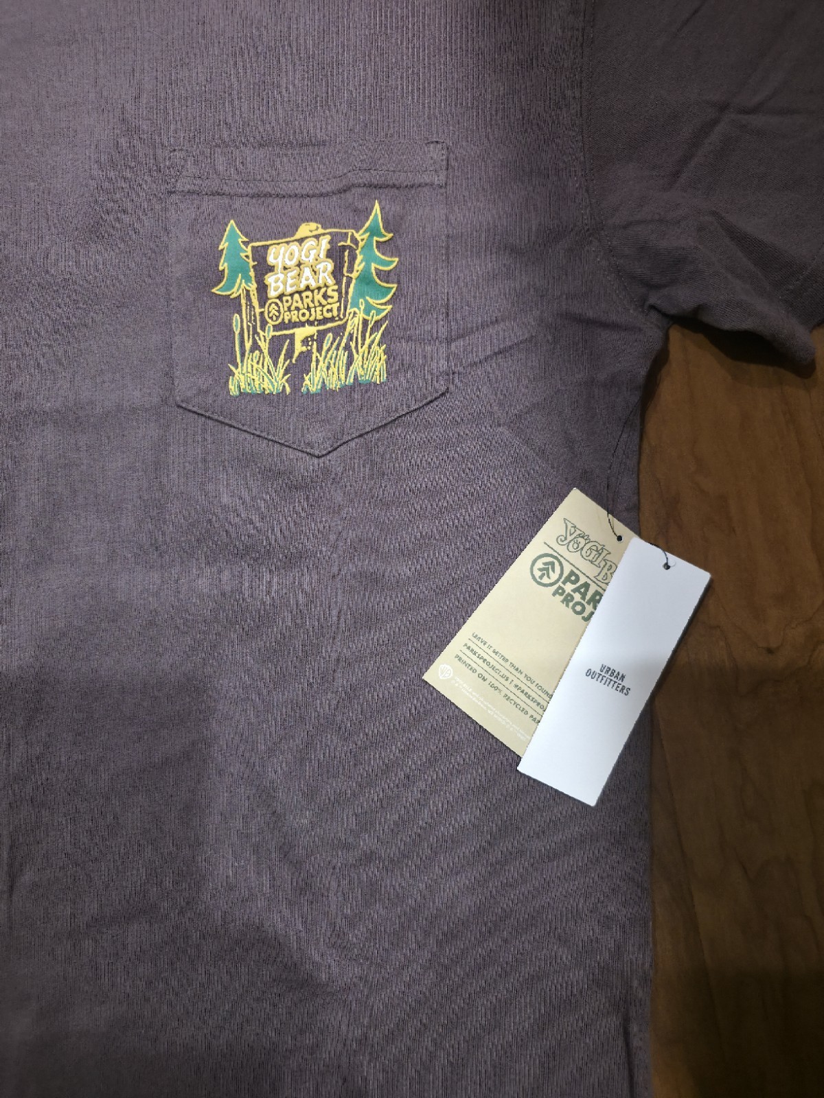 NWT Yogi Bear Park Project Tee in Brown size Medium