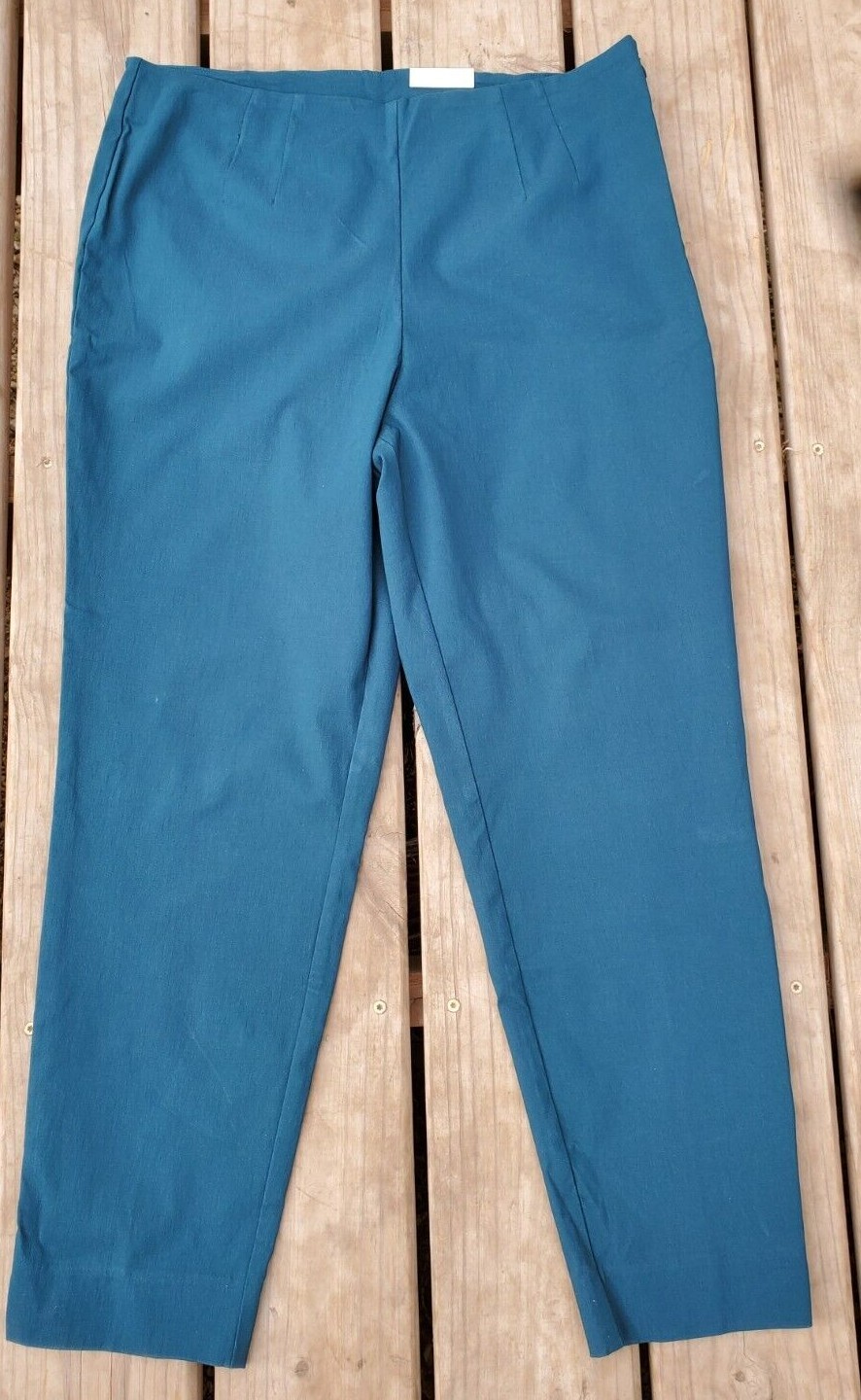 Time & Tru Women’s Millennium Skinny Cropped Pants Zipper Closure Gem Slate 18