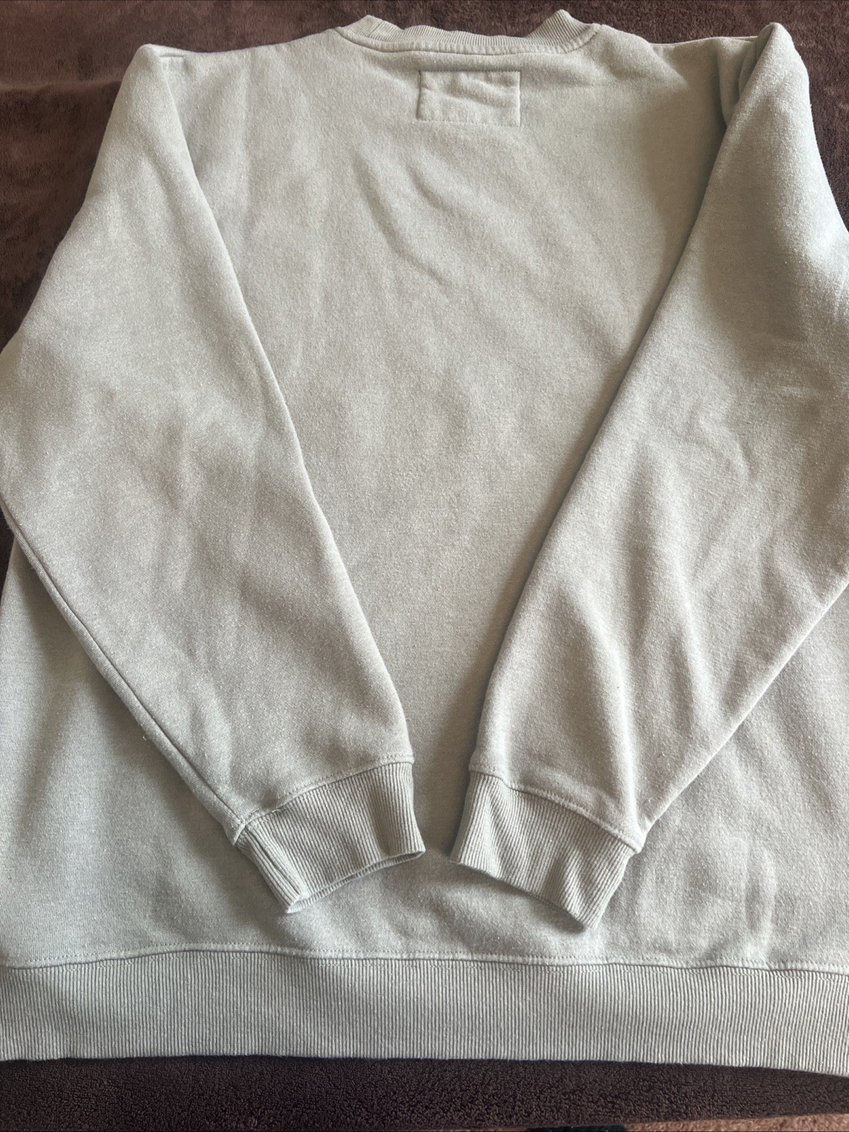 Peanuts Snoopy Large Green Pullover Sweatshirt Long Sleeve Crew Neck Size L