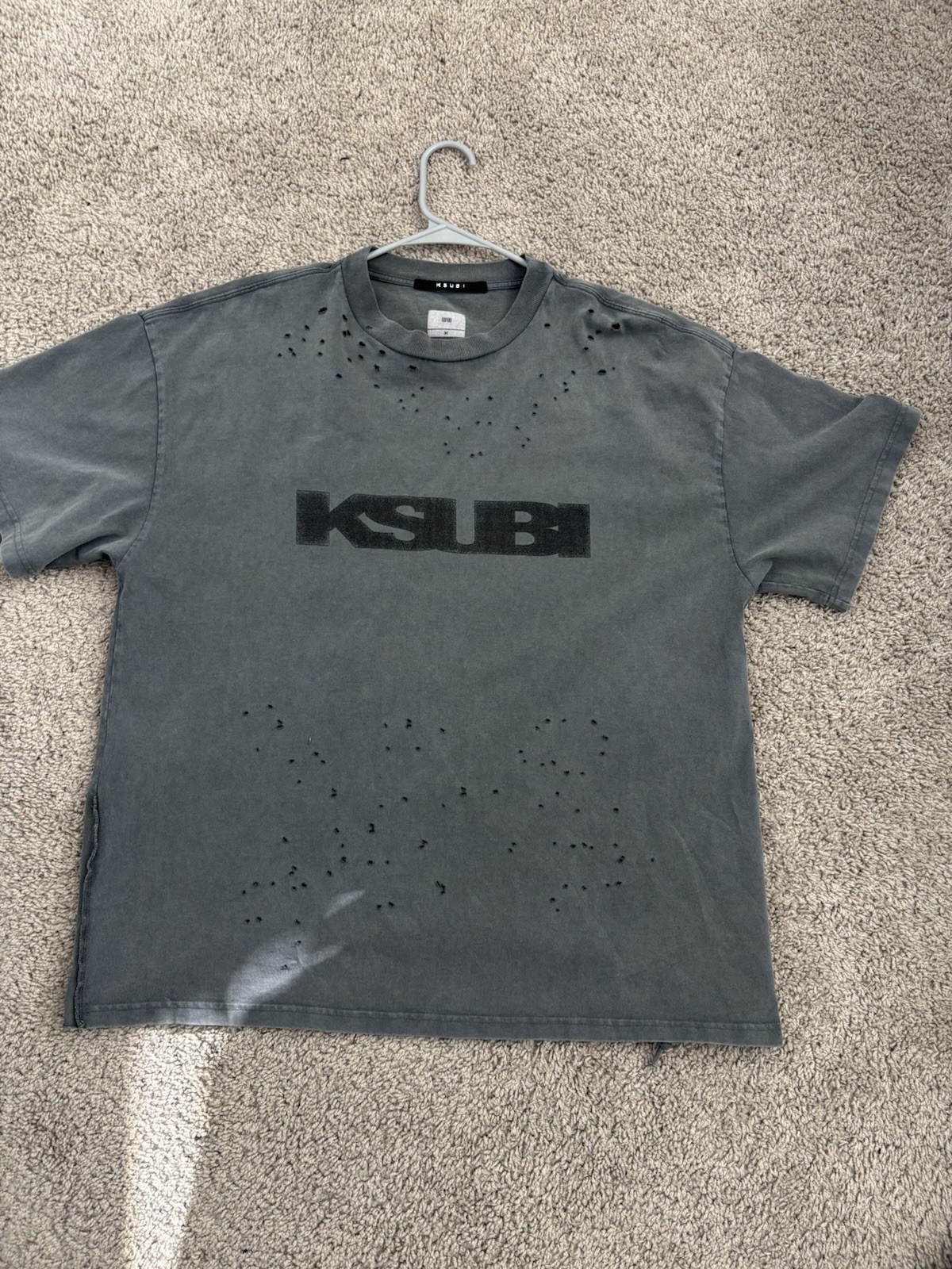 Ksubi Blasted Ekcess SS Tee Rhino Black M Regular