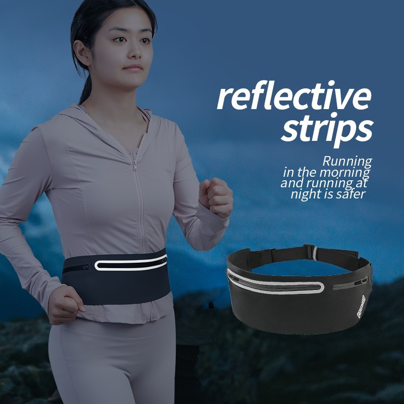 Waterproof Sport Runner Waist Bum Bag Running Jogging Belt Pouch Zip Fanny Pack